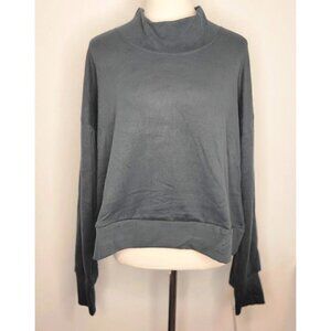 Harmony Balance Modern Mock Neck Sweatshirt Top Women Size XL